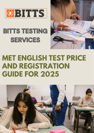 MET English Test Price and Registration Guide for 2025