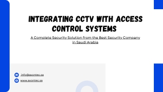 Integrating CCTV with Access Control Systems