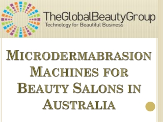 Microdermabrasion Machines for Beauty Salons in Australia