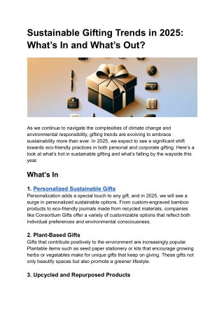 Sustainable Gifting Trends in 2025_ What’s In and What’s Out