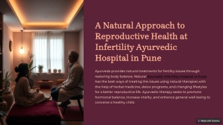 A Natural Approach with Infertility Ayurvedic Hospital in Pune