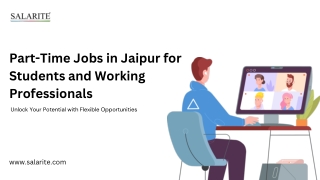 Part-Time Jobs in Jaipur for Students and Working Professionals