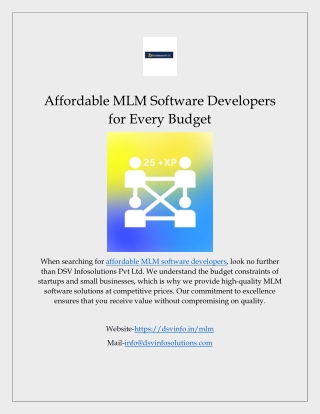 Affordable MLM Software Developers for Every Budget