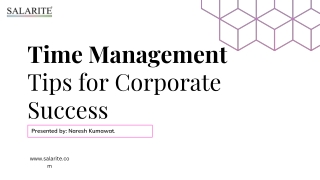Time Management Tips for Corporate Success
