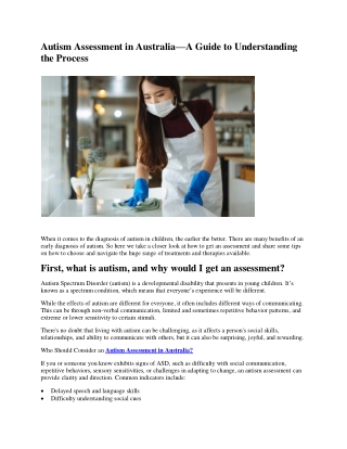 Autism Assessment in Australia by Shine Psychology