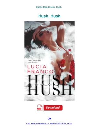 Books Read Hush  Hush