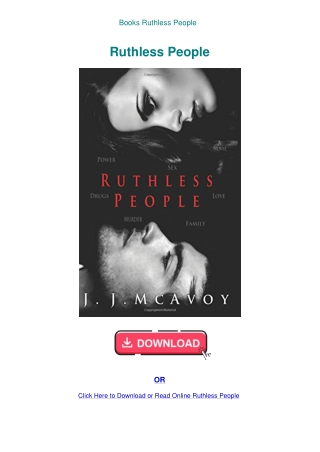 Books  Ruthless People