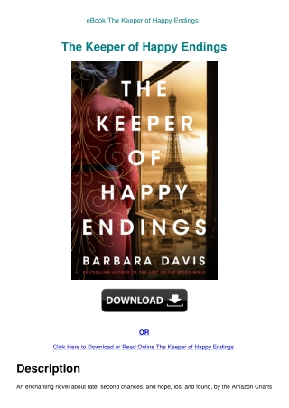 eBook The Keeper of Happy Endings