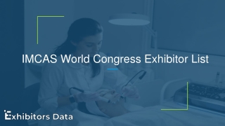 IMCAS World Congress Exhibitor List