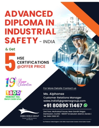 Advanced Diploma in Industrial Safety Course in Kochi