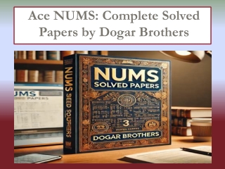 Dogar NUMS MDCAT Guide – Your Key to Medical Success