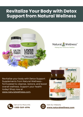 Revitalize Your Body with Detox Support from Natural Wellness - www.naturalwellness.com