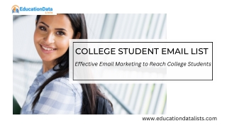 College Student Email List - Effective Email Marketing to Reach College Students