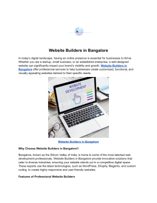 Website Builders in Bangalore