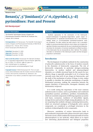 Benzo[4’,5’]imidazo[2’,1’:6,1]pyrido[2,3-d]pyrimidines: Past and Present