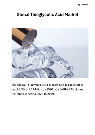 Global Thioglycolic Acid Market