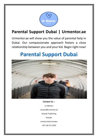 Parental Support Dubai  Urmentor.ae