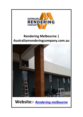 Rendering Melbourne  Australianrenderingcompany.com.au