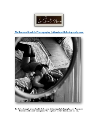 Melbourne Boudoir Photography | Alessiopettiphotography.com
