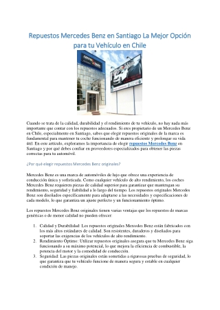 Repuestos volkswagen santiago