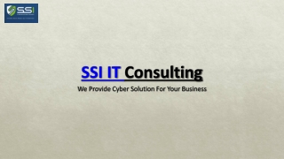 SSI IT Consulting: Expert Cyber Threat Intelligence Services for Advanced Securi