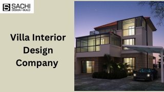 Villa Interior Design Company