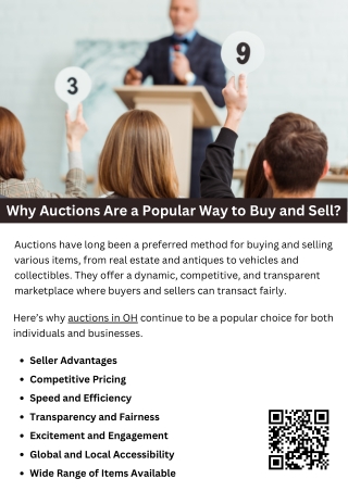 Why Auctions Are a Popular Way to Buy and Sell?