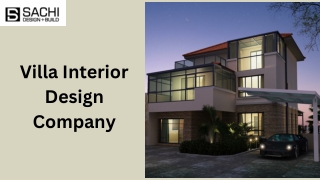 Villa Interior Design Company