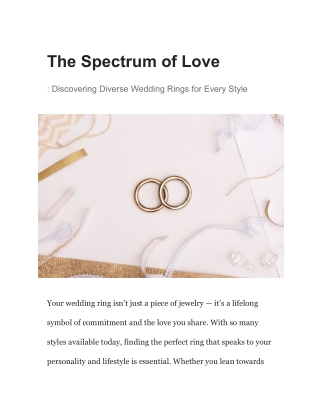 The Spectrum of Love