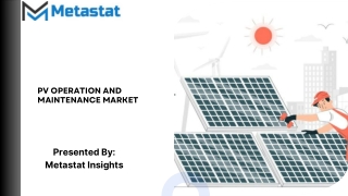 PV Operation and Maintenance Market Size & Share, Analysis 2031