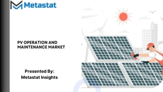 PV Operation and Maintenance Market Size & Share, Analysis 2031