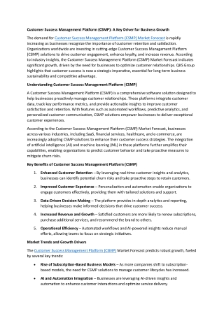 Customer Success Management Platform