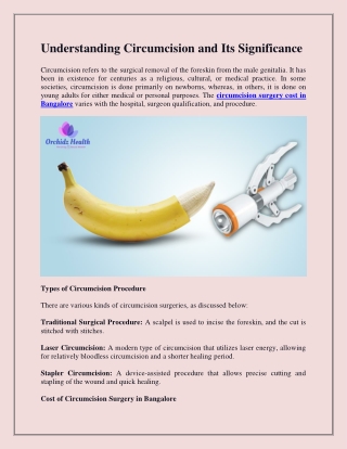 Understanding Circumcision and Its Significance