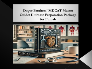 Your Key to MDCAT Success – Dogar Brothers