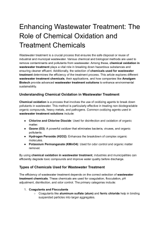 Enhancing Wastewater Treatment_ The Role of Chemical Oxidation and Treatment Chemicals (1)