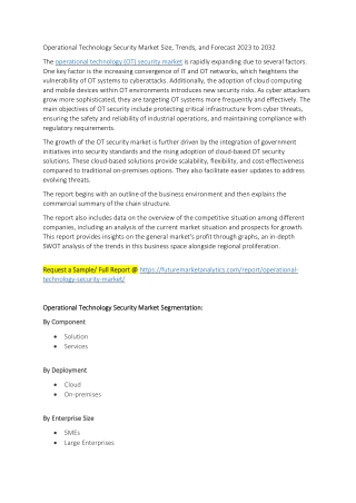 Industrial IoT and Operational Technology Security Market Convergence