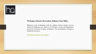 Workspace Interior Decoration Enhance Your Office