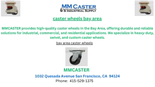 caster wheels bay area