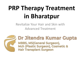PRP Therapy Treatment in Bharatpur