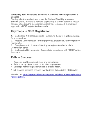 Unlocking Opportunities: Key Benefits of NDIS Registration in Australia.