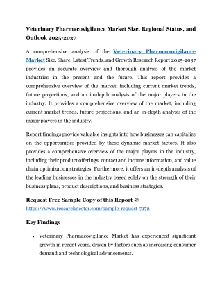 Veterinary Pharmacovigilance Market