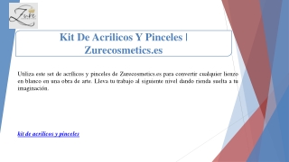 Kit De Acrilicos Y Pinceles | Zurecosmetics.es