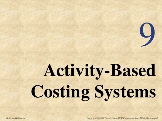Activity-Based Costing Systems