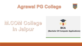 M.Com College In Jaipur
