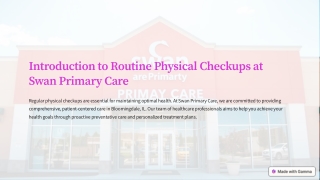 Comprehensive Routine Physical Checkups in Bloomingdale, IL