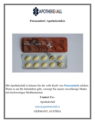 Potenzmittel  Apotheke4all.is