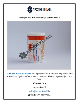 kamagra brausetabletten  Apotheke4all.is