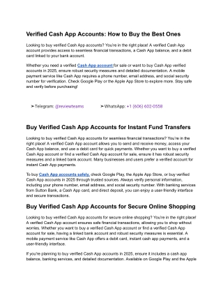 Verified Cash App Accounts_ How to Buy the Best Ones