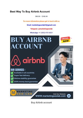 Best Way To Buy Airbnb Account