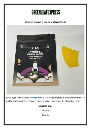 Shatter Online  Greenleafexpress.io